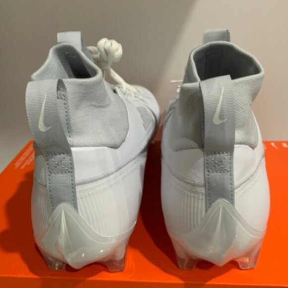 Nike Vapor Edge Pro 360 2 Men's Football Cleats White Metallic Silver  - Picture 3 of 7